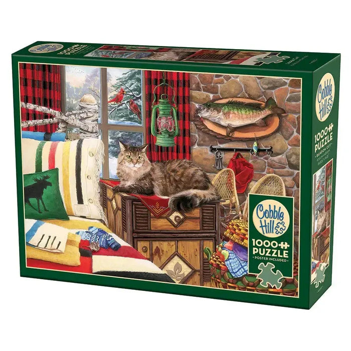 Lodge Cat 1000 Piece Jigsaw Puzzle Cobble Hill - for just $19.99! 