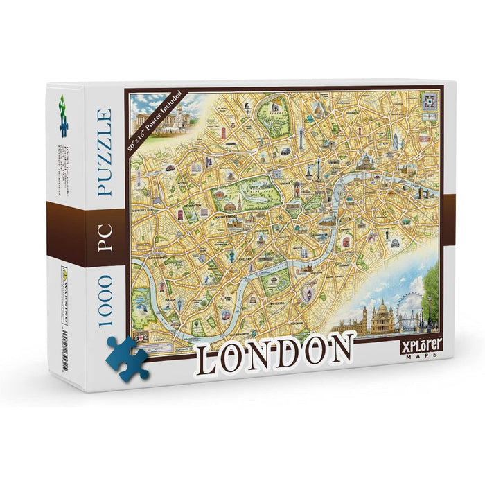 London 1000 Piece Jigsaw Puzzle Xplorer Maps - for just $24.99! 
