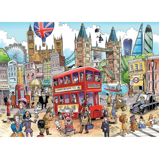 London Calling Doodle Town 1000 Piece Jigsaw Puzzle Cobble Hill - for just $20.99! 