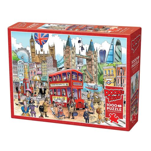 London Calling Doodle Town 1000 Piece Jigsaw Puzzle Cobble Hill - for just $20.99! 