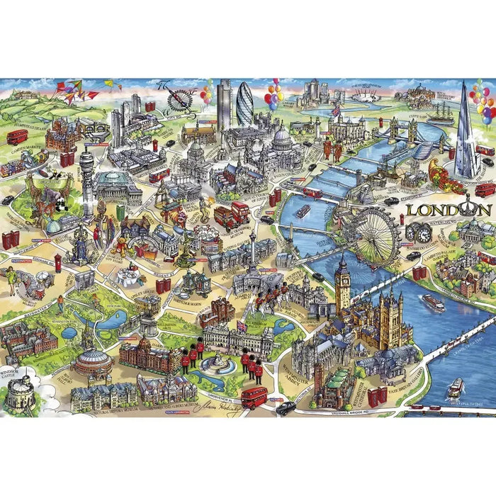 London Landmarks 1000 Piece Jigsaw Puzzle Gibsons - for just $24.99! 