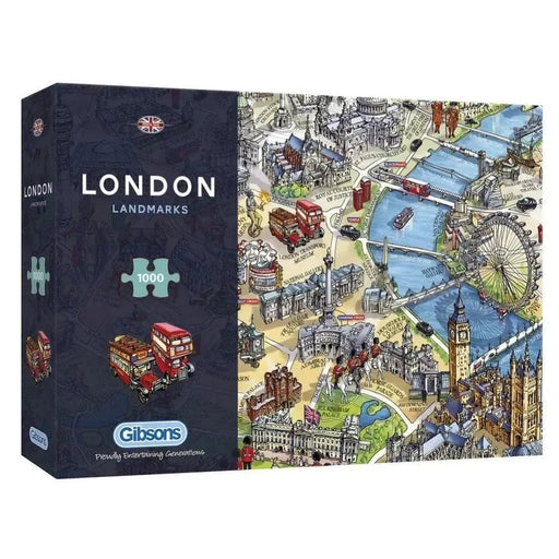 London Landmarks 1000 Piece Jigsaw Puzzle Gibsons - for just $24.99! 
