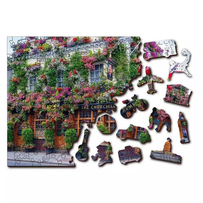 London Pub 150 Piece Wood Jigsaw Puzzle Wooden City - for just $19.99! 