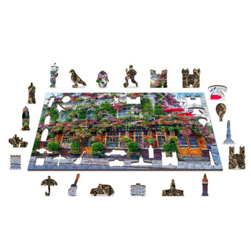 London Pub 300 Piece Wood Jigsaw Puzzle Wooden City - for just $24.99! 