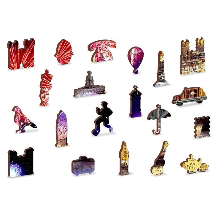 London by Night 300 Piece Wood Jigsaw Puzzle Wooden City - for just $24.99! 