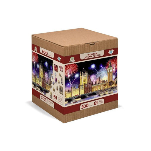 London by Night 300 Piece Wood Jigsaw Puzzle Wooden City - for just $24.99! 