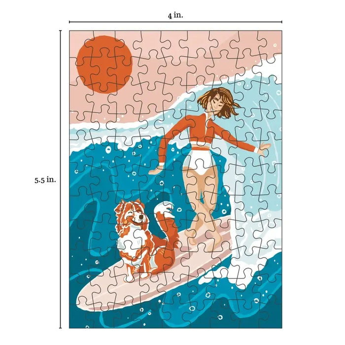 Longboard 99 Piece Mini Jigsaw Puzzle Puzzledly - for just $9.99! 