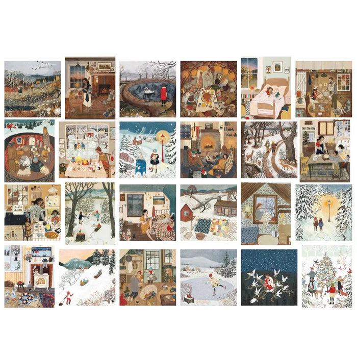 Loré Pemberton Advent Calendar - 24 Set of 100 Piece Mini Jigsaw Puzzles NYPC - for just $199.99! 