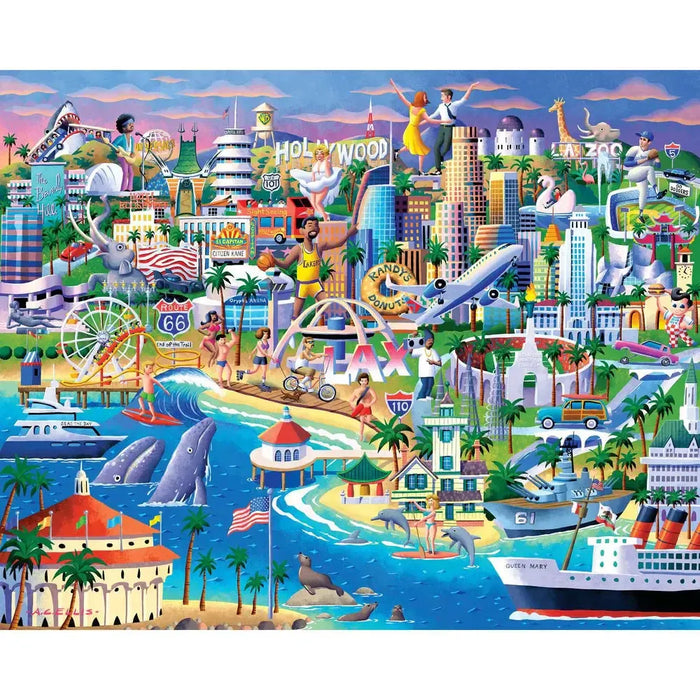 Los Angeles 210 Piece Jigsaw Puzzle Boardwalk - for just $11.99! 