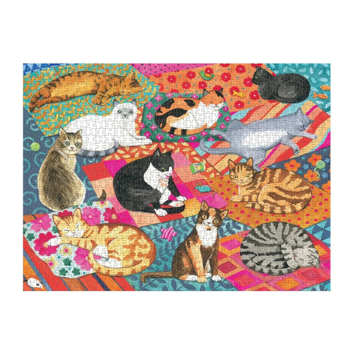 Lounging Cats 1000 Piece Jigsaw Puzzle Galison - for just $19.99! 