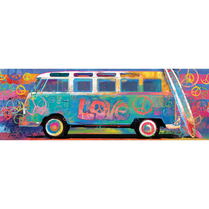 Love Splash VW Bus 1000 Piece Panoramic Jigsaw Puzzle Eurographics - for just $19.99! 