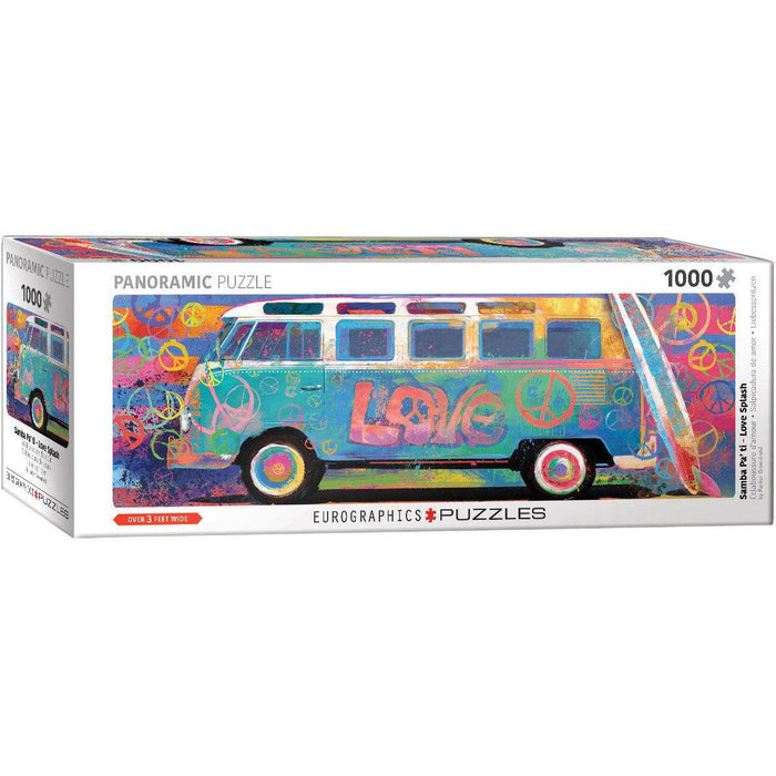 Love Splash VW Bus 1000 Piece Panoramic Jigsaw Puzzle Eurographics - for just $19.99! 