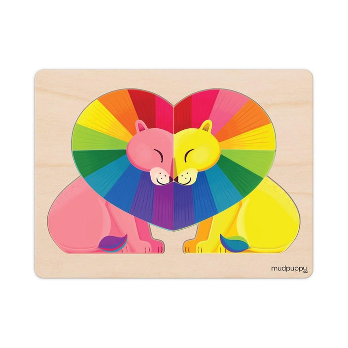 Love in the Wild 8 Shaped Piece Wooden Jigsaw Tray Puzzle Mudpuppy - for just $19.99! 