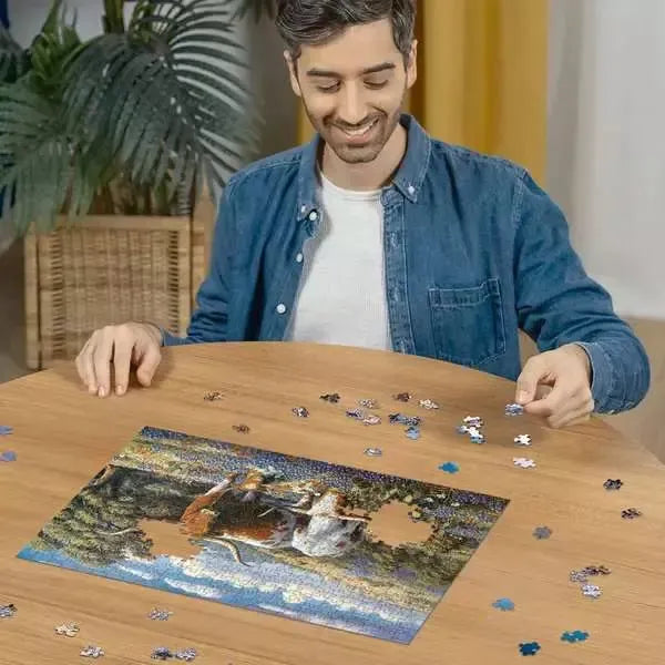 Loving Longhorns 500 Piece Jigsaw Puzzle Ravensburger - for just $19.99! 