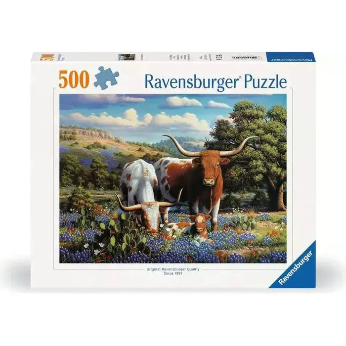 Loving Longhorns 500 Piece Jigsaw Puzzle Ravensburger - for just $19.99! 