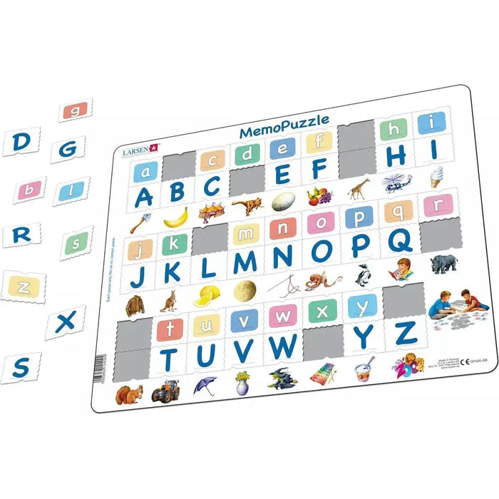 Lower & Upper Case Alphabet 52 Piece Tray Jigsaw Puzzle Larsen - for just $11.99! 