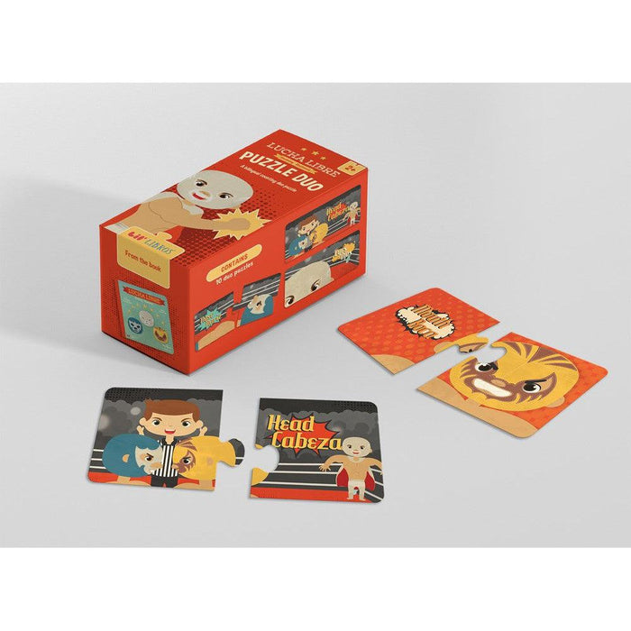 Lucha Libre Anatomy Puzzle Duo 20 Piece Jigsaw Puzzle Gibbs Smith - for just $15.99! 