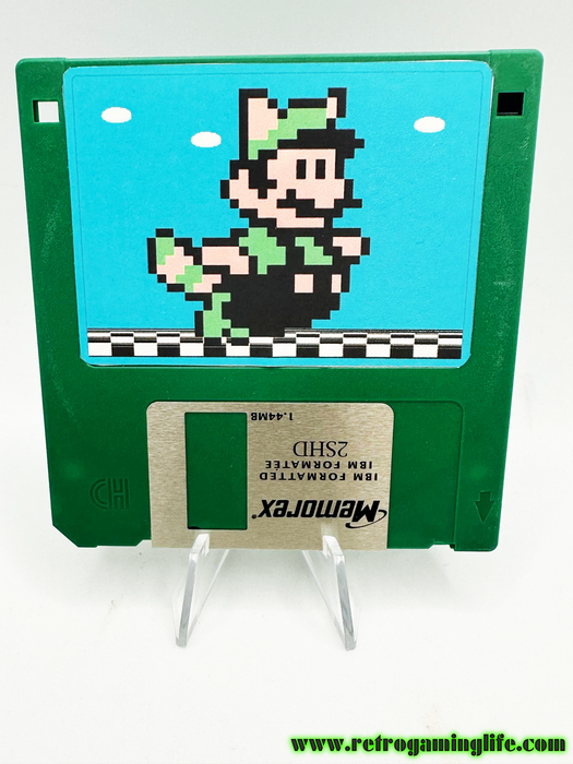 Super Mario Bros 3 Flying Luigi Floppy Disk Repro - for just $9.99! 