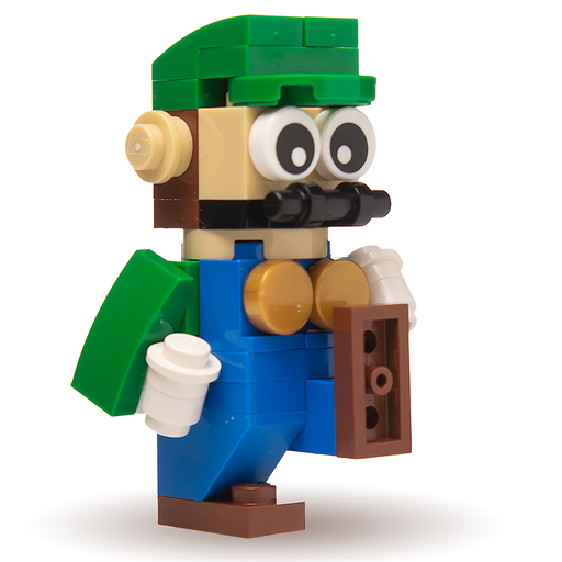 Green Plumber Building Figure (LEGO) - Premium Custom LEGO Kit - Just $12.99! Shop now at Retro Gaming of Denver