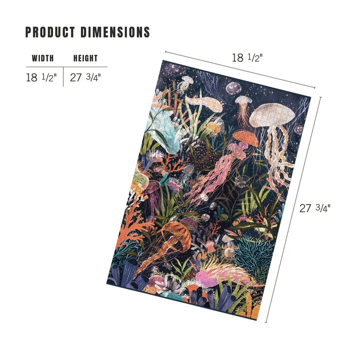 Luminescent World Jellyfish 1000 Piece Jigsaw Puzzle Lantern Press - for just $29.99! 