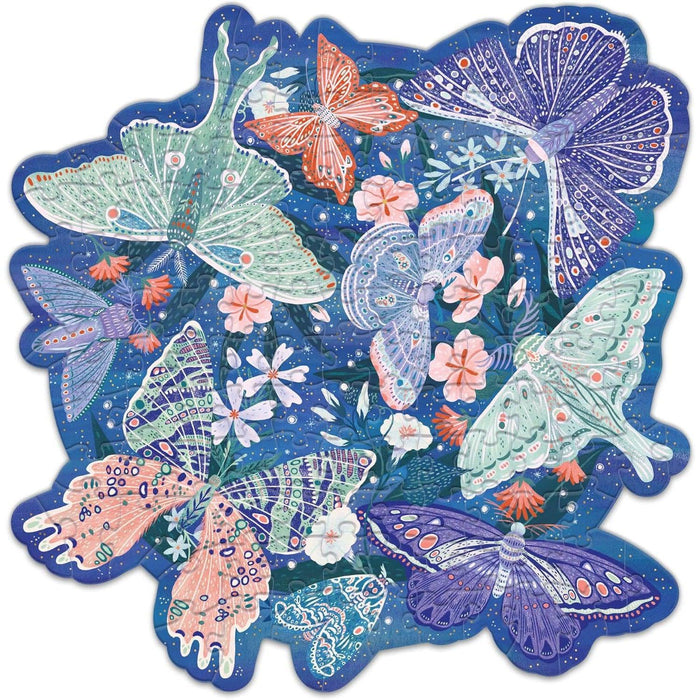 Luminous Butterflies 140 Piece Mini Jigsaw Puzzle Lantern Press - for just $14.99! 