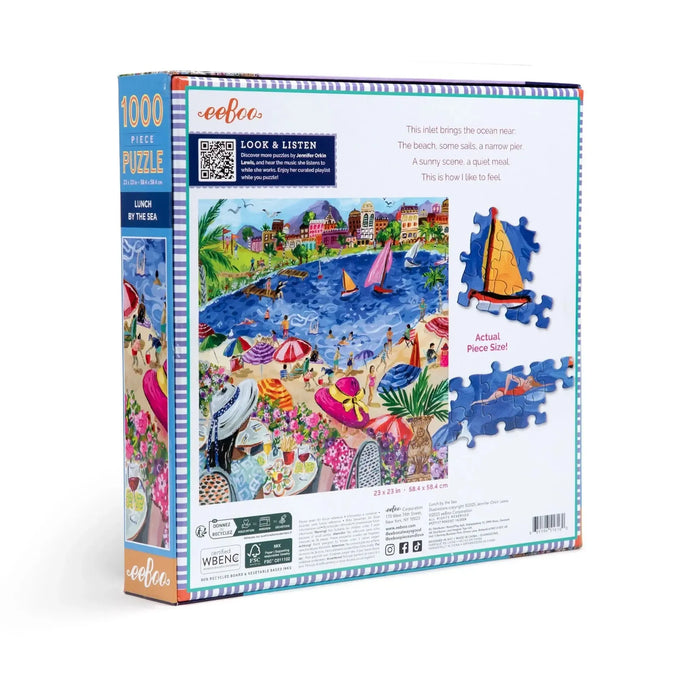 Lunch by the Sea 1000 Piece Jigsaw Puzzle eeBoo - for just $26.99! 
