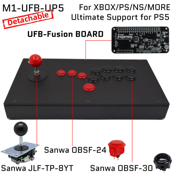 FightBox M1 All Button Leverless Arcade Game Controller for PC/PS/XBOX/SWITCH - Just $169.99! Shop now at Retro Gaming of Denver