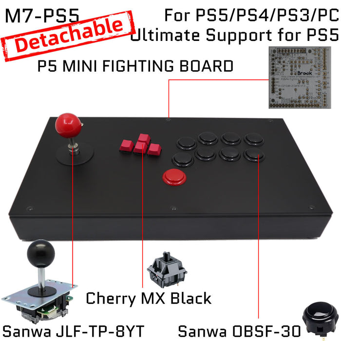 FightBox M7 Keyboard Button Leverless Arcade Game Controller for PC/PS/XBOX/SWITCH - Just $169.99! Shop now at Retro Gaming of Denver