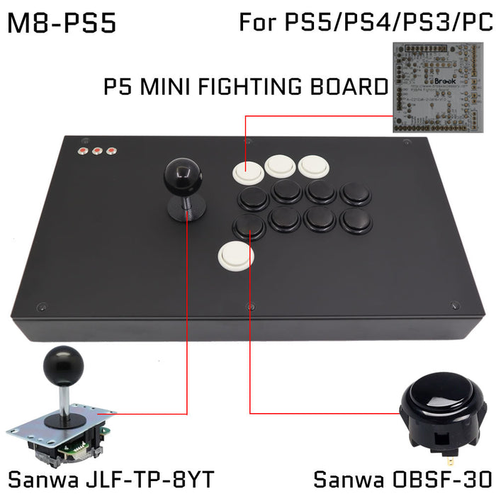 FightBox M8 Arcade Joystick Game Controller for PC/PS/XBOX/SWITCH - Just $199.99! Shop now at Retro Gaming of Denver