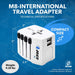 World Travel Adapter Plug International- All in One- 2 USB- Compact Design (M8_White) - Just $19.99! Shop now at Retro Gaming of Denver