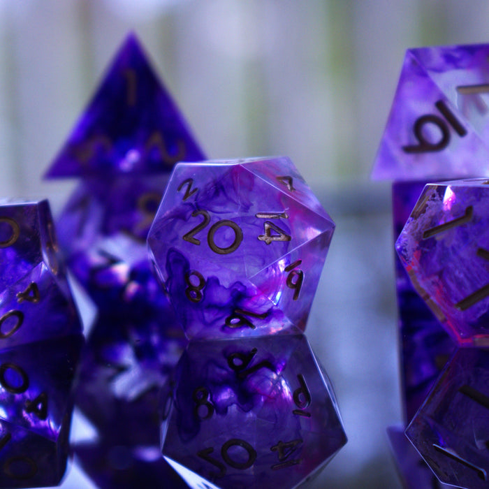 Mage Hand Sharp-Edged Resin Dice Set - Just $39.99! Shop now at Retro Gaming of Denver