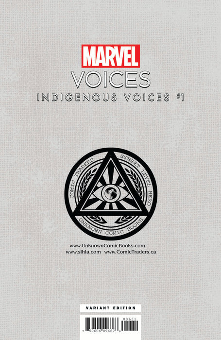 Marvels Voices Indigenous Voices #1 Unknown Comic David Mack Exclusive Virgin Var (11/25/2020) - for just $20! 