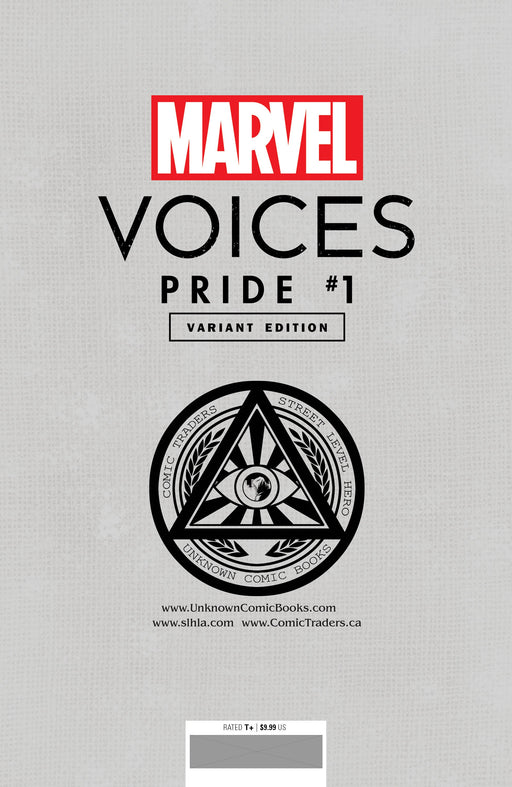 Marvels Voices Pride #1 Unknown Comics Tyler Kirkham Exclusive Var (06/23/2021) - for just $10! 