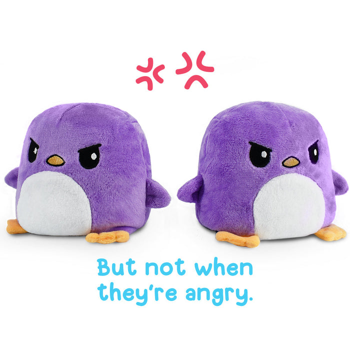 TeeTurtle Reversible Penguin: Blue/Purple Plushmate (Mini) - for just $16.99! 