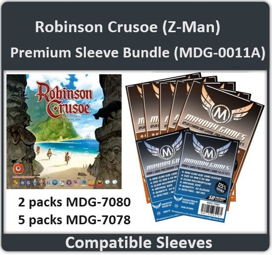"Robinson Crusoe" (Z-Man Games) Compatible Card Sleeve Bundle - for just $10.25! 