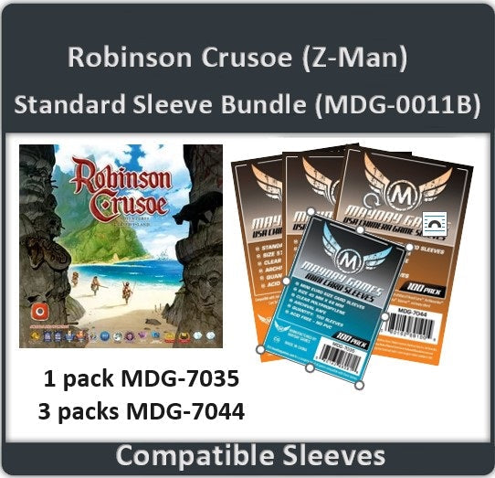 "Robinson Crusoe" (Z-Man Games) Compatible Card Sleeve Bundle - for just $10.25! 