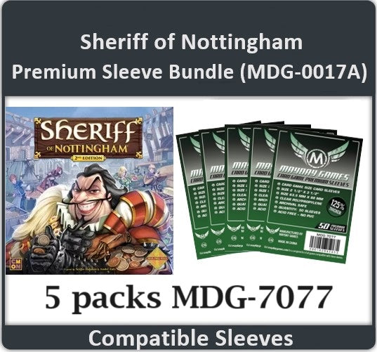 "Sheriff of Nottingham" Compatible Card Sleeve Bundle - for just $8.25! 