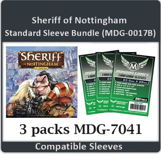 "Sheriff of Nottingham" Compatible Card Sleeve Bundle - for just $8.25! 