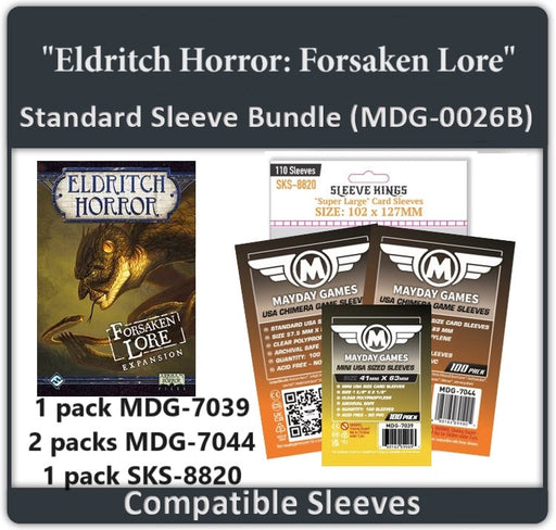 "Eldritch Horror: Forsaken Lore" Compatible Card Sleeve Bundle - for just $11! 
