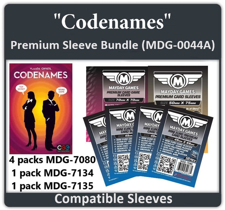 "Codenames" Compatible Card Sleeve Bundle - for just $9.50! 