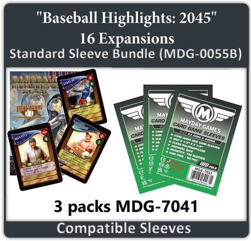 "Baseball Highlights: 2045- Expansions" Compatible Card Sleeve  Bundle - for just $8.25! 