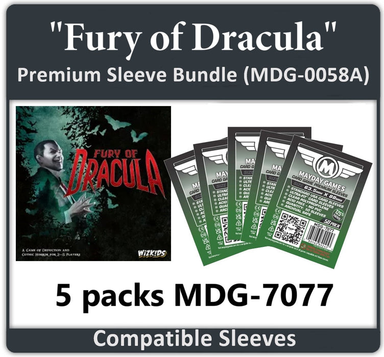 "Fury of Dracula" Compatible Card Sleeve Bundle - for just $8.25! 