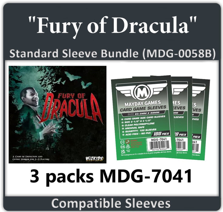 "Fury of Dracula" Compatible Card Sleeve Bundle - for just $8.25! 