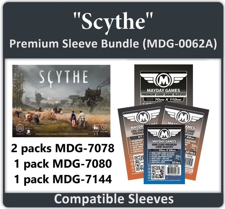 "Scythe" Compatible Card Sleeve Bundle - for just $9.25! 