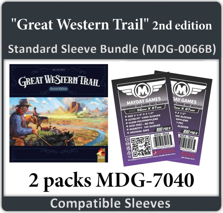 "Great Western Trail" Compatible Card Sleeve Bundle - for just $5.50! 