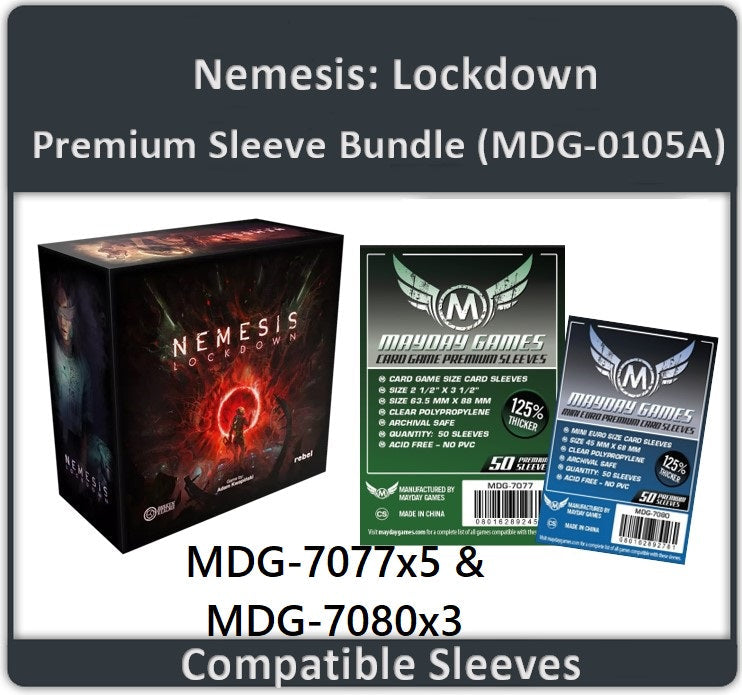 "Nemesis: Lockdown" Compatible Card sleeve Bundle - for just $12.25! 