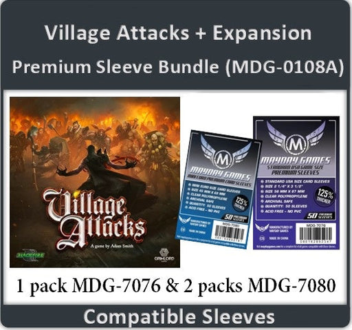 "Village Attacks" + Expansion Compatible Card Sleeve Bundle - for just $4.75! 