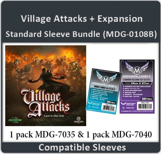 "Village Attacks" + Expansion Compatible Card Sleeve Bundle - for just $4.75! 
