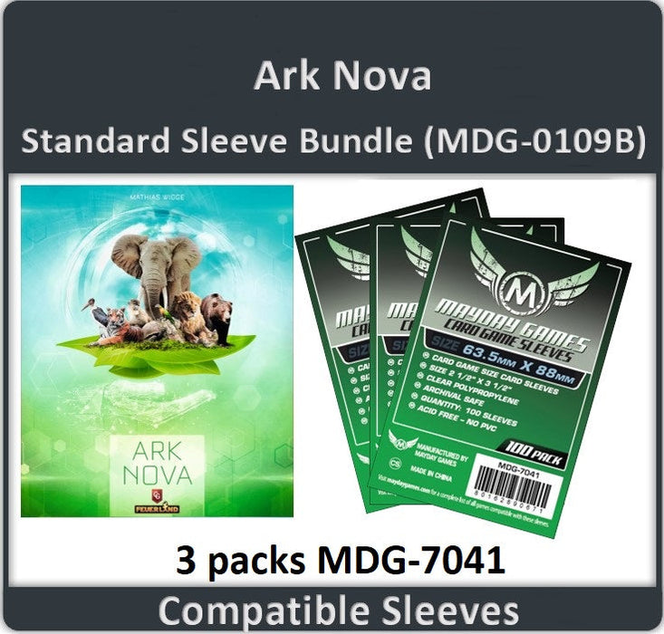 "Ark Nova" Compatible Card Sleeve Bundle - for just $8.25! 