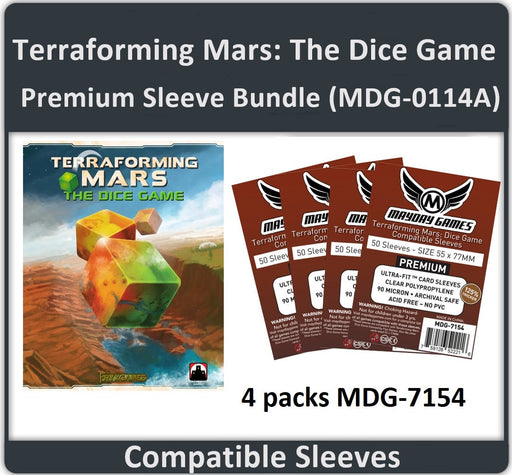 "Terraforming Mars: The Dice Game" Compatible Card Sleeve Bundle - for just $5.50! 